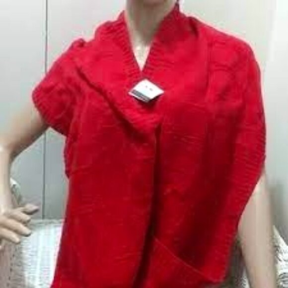 NEW, Coach Cashmere Wool Blend Signature Logo Cable Knit Scarf Shawl - Picture 10 of 16